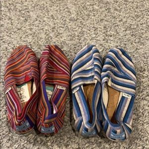 EUC size 6.5 toms. Set of two.